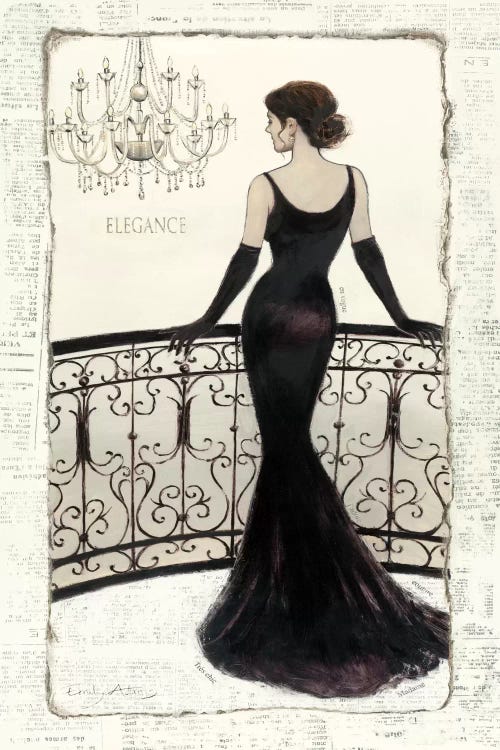 La Belle Noir by Emily Adams wall art