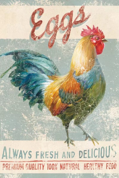 Chickens & Roosters: Farm Nostalgia VI by Danhui Nai