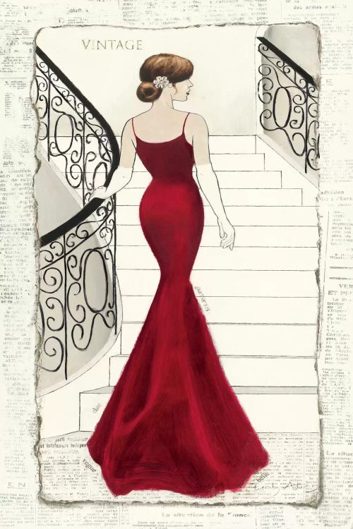 La Belle Rouge by Emily Adams wall art