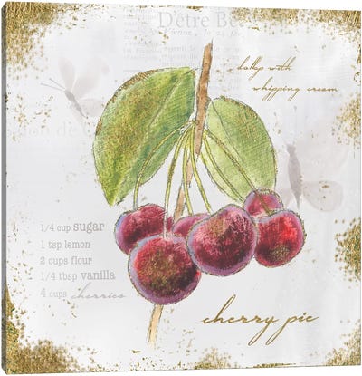 Garden Treasures IV Canvas Art Print - Cherries
