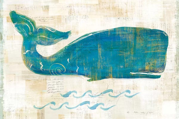 Whales: On The Waves I by Sue Schlabach