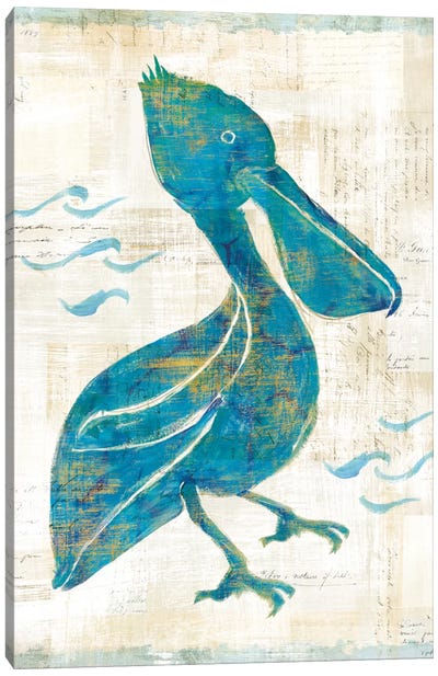On The Waves V Canvas Art Print - Pelican Art