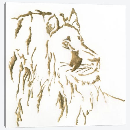 Gilded Lion Canvas Print #WAC5524} by Chris Paschke Canvas Art