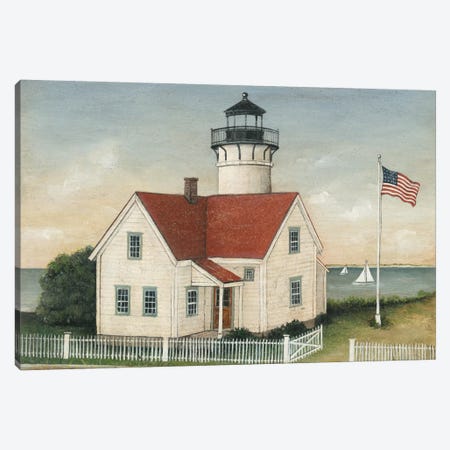 Lighthouse Keeper's House Canvas Print #WAC5597} by David Carter Brown Art Print