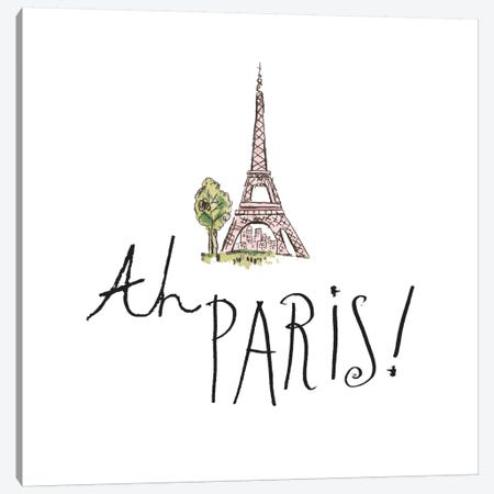 Ah Paris I Canvas Print #WAC5600} by Pela Studio Canvas Artwork