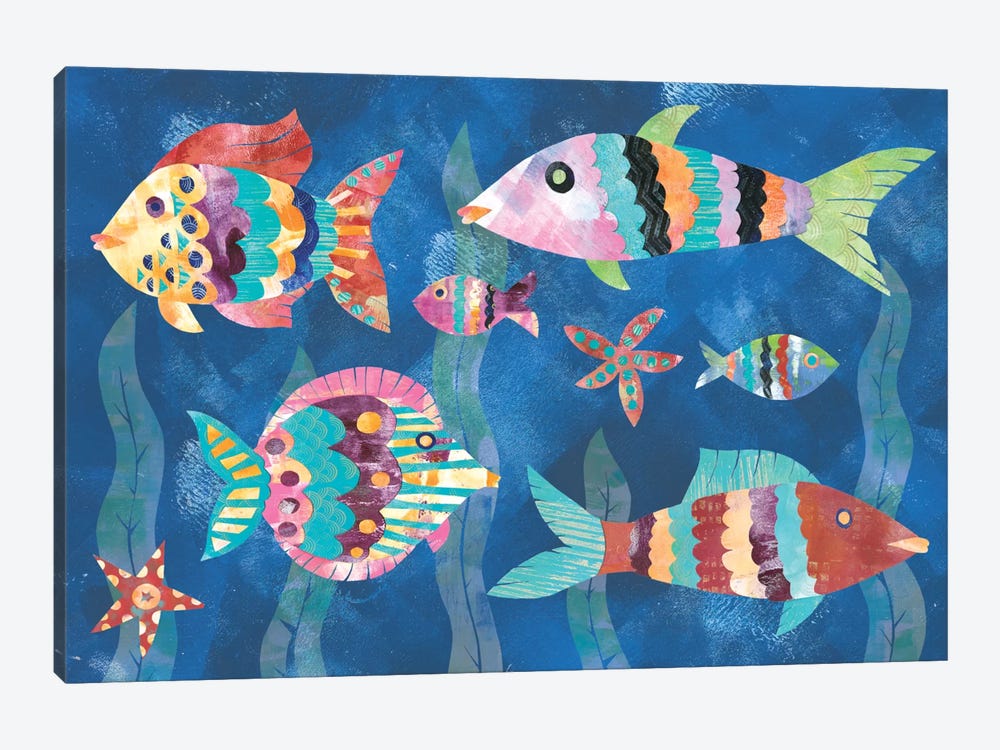 Boho Reef Fish III by Wild Apple Portfolio 1-piece Art Print