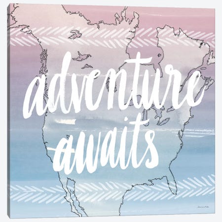 Adventure Awaits Canvas Print #WAC5661} by Sara Zieve Miller Canvas Artwork