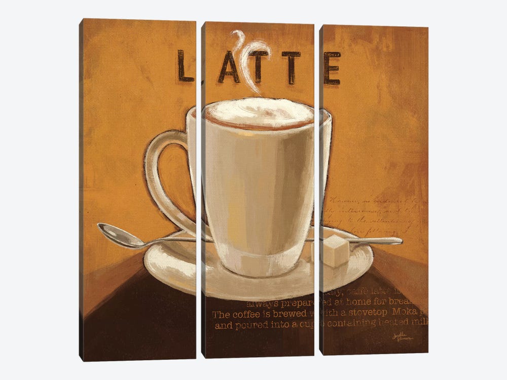 Coffee And Co. IV by Janelle Penner 3-piece Canvas Art Print