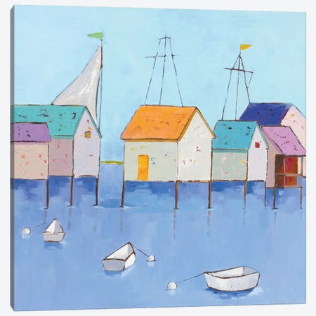 Boat House Row Canvas Print #WAC5715} by Phyllis Adams Art Print