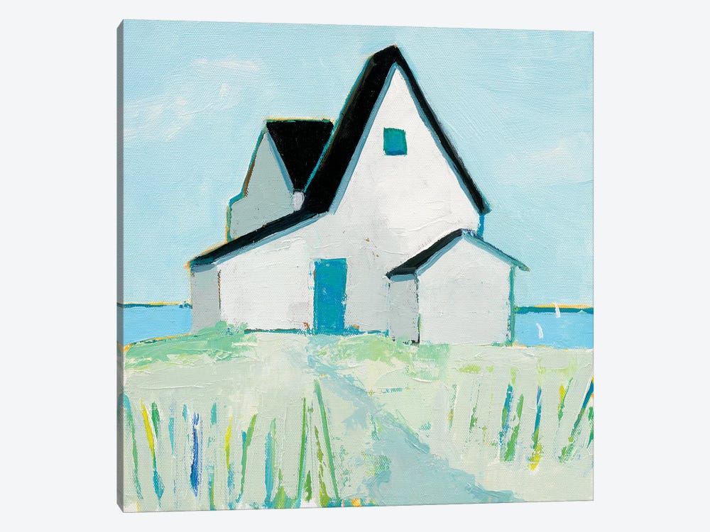 Cottage By The Sea by Phyllis Adams 1-piece Canvas Wall Art