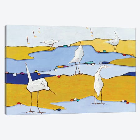Marsh Egrets VI Canvas Print #WAC5723} by Phyllis Adams Canvas Art Print