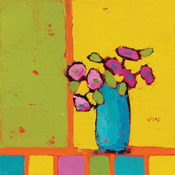 Phyllis Adams: Turquoise Vase by Phyllis Adams