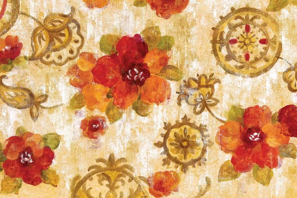Hibiscuses: Hibiscus And Mandala by Silvia Vassileva
