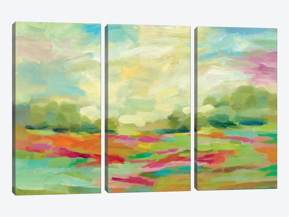 Sunny Fields by Silvia Vassileva 3-piece Canvas Art Print