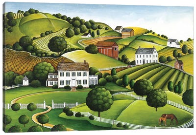 Apple Valley Canvas Art Print - David Carter Brown