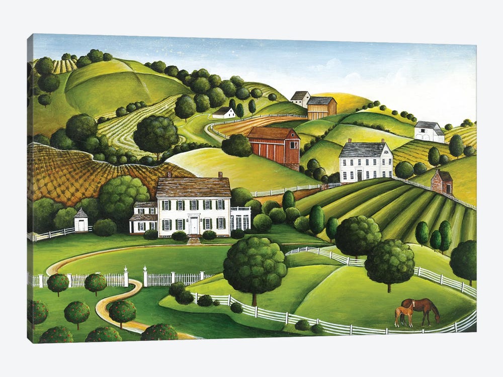 Apple Valley by David Carter Brown 1-piece Canvas Art Print