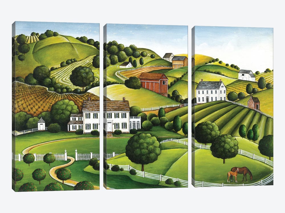Apple Valley by David Carter Brown 3-piece Canvas Art Print