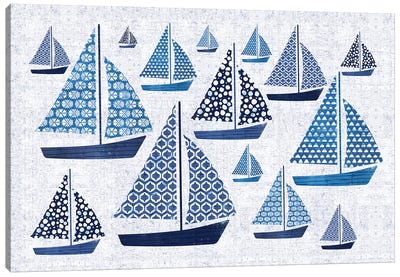 Sunday On The Coast I Canvas Art Print - Nautical Décor