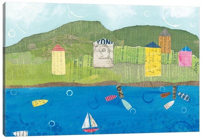 Coastal Harbor II Canvas Art Print