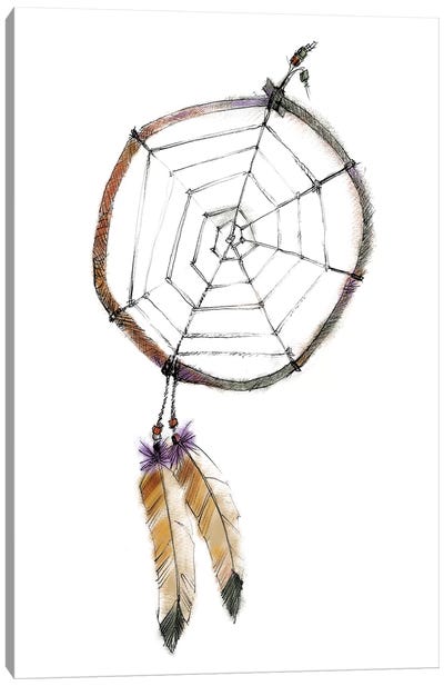 Indian Dreamcatcher Canvas Art Print - Native American Décor