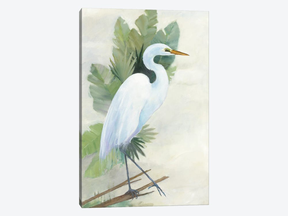 Standing Egret I by Avery Tillmon 1-piece Canvas Wall Art