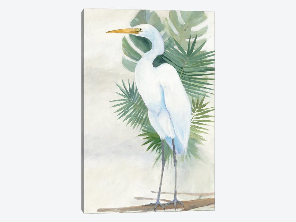 Standing Egret II by Avery Tillmon 1-piece Canvas Art Print