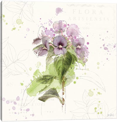 Floral Splash III Canvas Art Print - Katie Pertiet