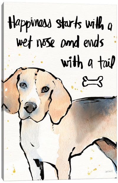 Strike A Paws IV Canvas Art Print - Pawsitive Pups