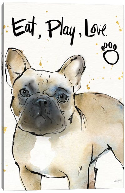 Strike A Paws VII Canvas Art Print - Pawsitive Pups