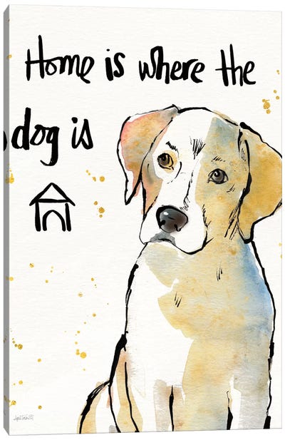 Strike A Paws VIII Canvas Art Print - Pawsitive Pups