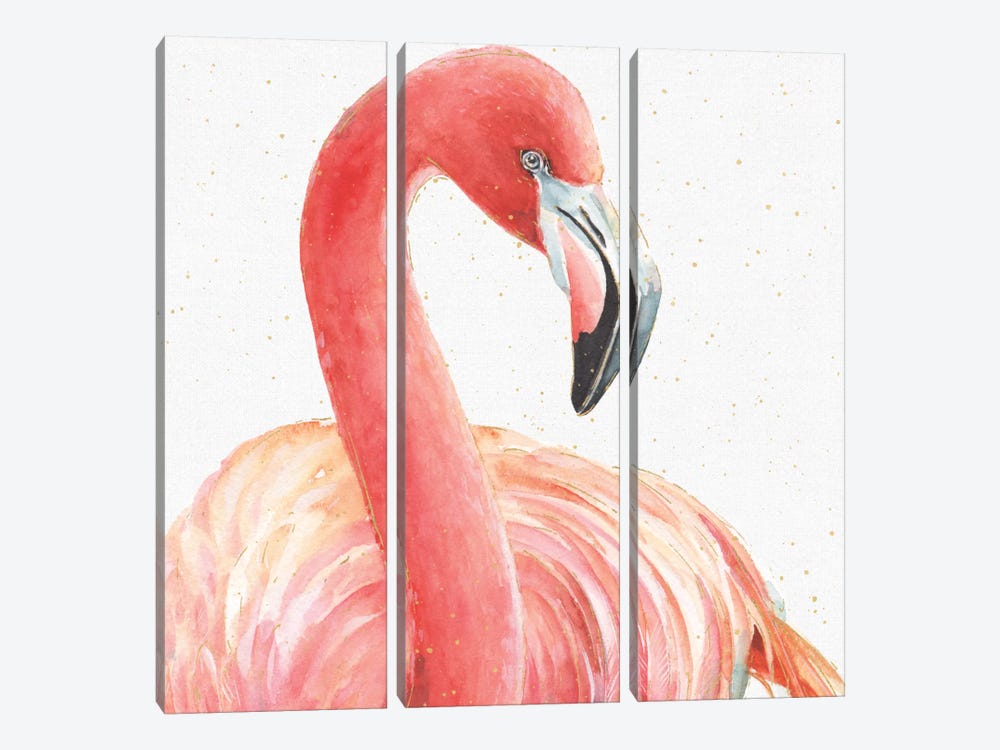 Gracefully Pink II by Lisa Audit 3-piece Canvas Wall Art