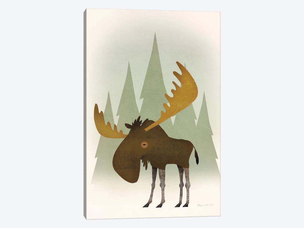 Forest Moose by Ryan Fowler 1-piece Art Print