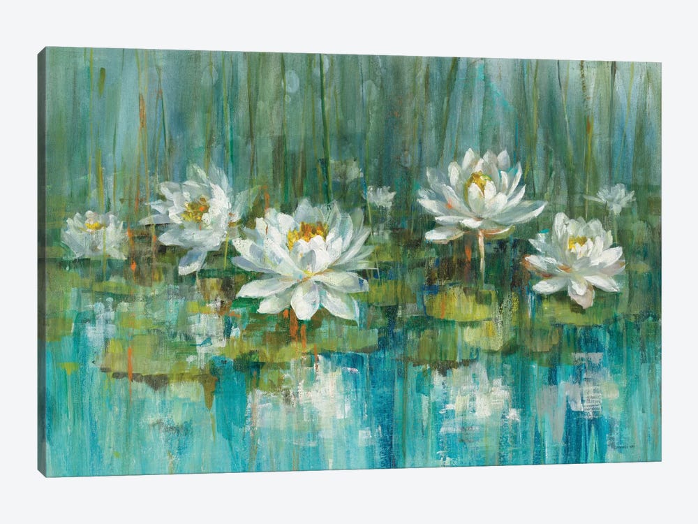 Water Lily Pond by Danhui Nai 1-piece Canvas Artwork