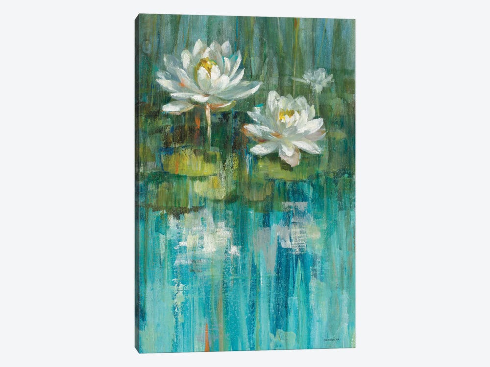 Water Lily Pond Panel II by Danhui Nai 1-piece Canvas Artwork
