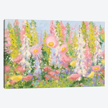 Garden Pastels I Canvas Print #WAC5939} by Shirley Novak Canvas Art