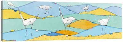 Marsh Egrets I Canvas Art Print - Phyllis Adams