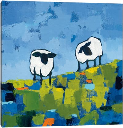 Two Sheep Canvas Art Print