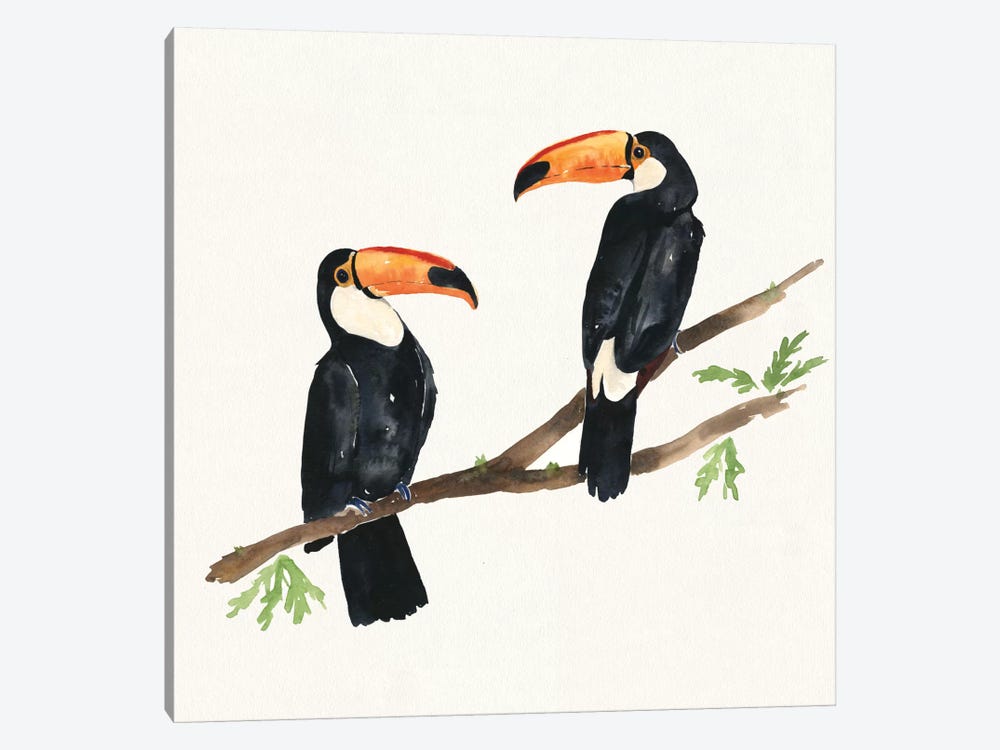 Tropical Fun Bird I 1-piece Canvas Print