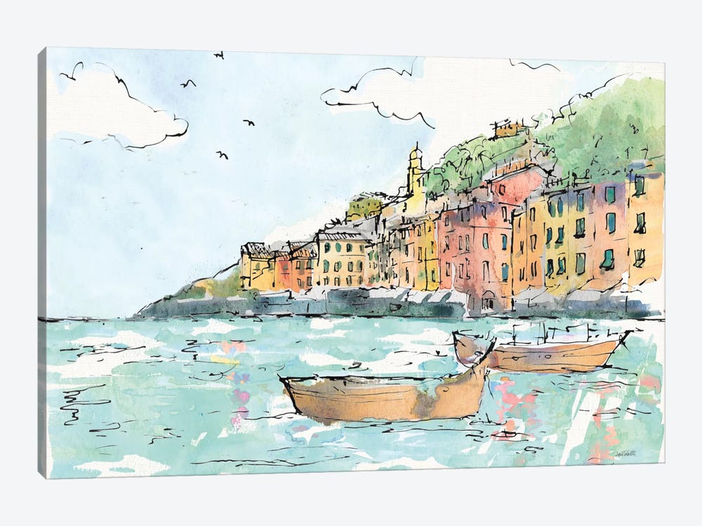 Portofino I by Anne Tavoletti 1-piece Canvas Artwork