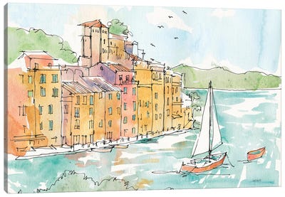 Portofino II Canvas Art Print - Anne Tavoletti