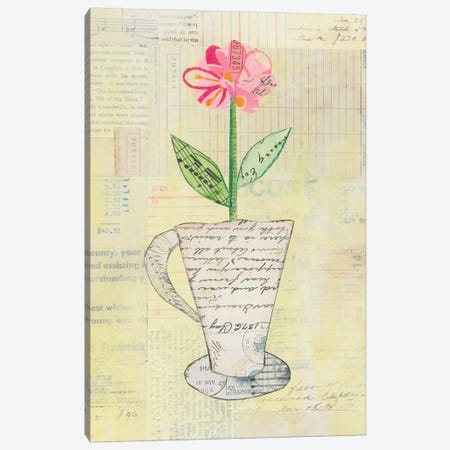 Teacup Floral II Canvas Print #WAC6025} by Courtney Prahl Canvas Art Print