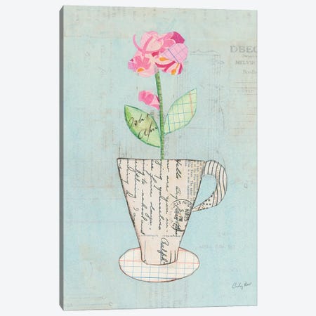 Teacup Floral III Canvas Print #WAC6026} by Courtney Prahl Canvas Art Print
