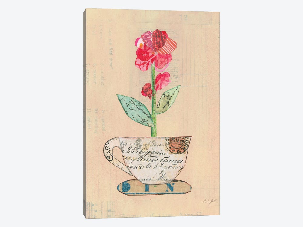 Teacup Floral IV by Courtney Prahl 1-piece Art Print