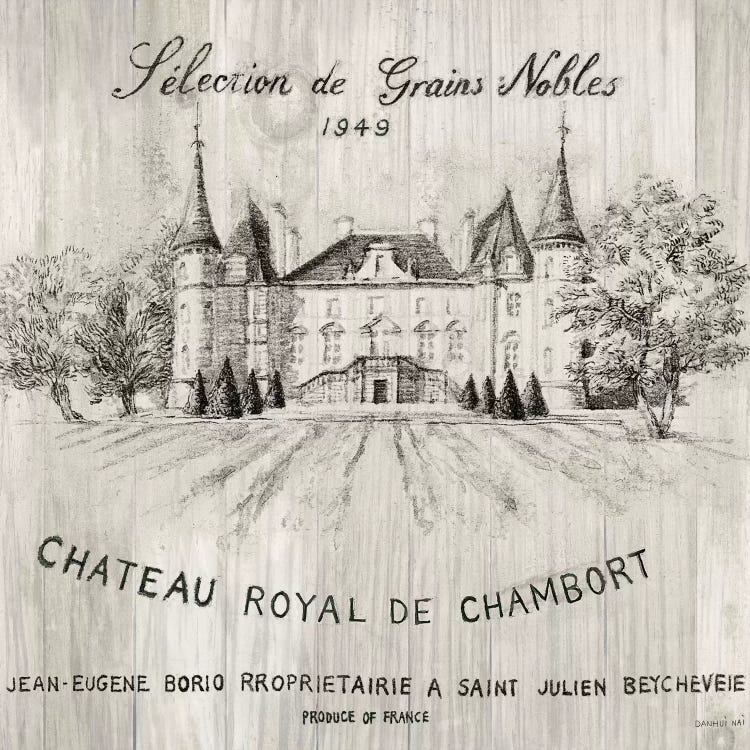 Chateau Chambort On Wood by Danhui Nai wall art