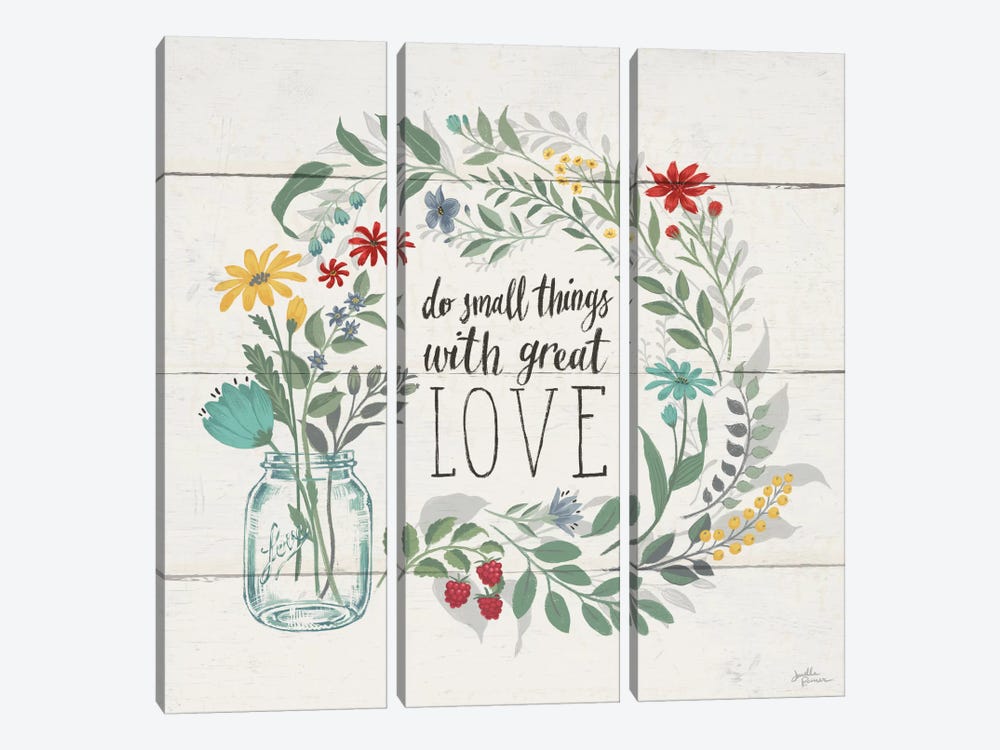 Blooming Thoughts IV by Janelle Penner 3-piece Canvas Wall Art