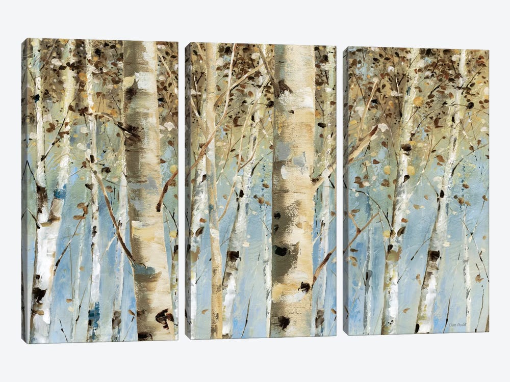 White Forest I 3-piece Canvas Print