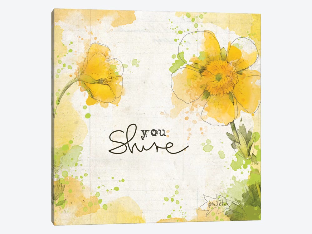 You Shine I by Katie Pertiet 1-piece Canvas Art Print