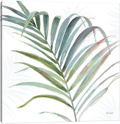 Tropical Blush V Canvas Art Print - Tropical Leaf Art