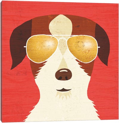 Terrier I Canvas Art Print - Jack Russell Terrier Art