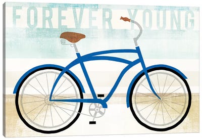 Forever Young Canvas Art Print - Bicycle Art